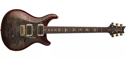 Custom 24 Electric Guitar with Pattern Regular Neck, Case Included - Charcoal Cherry Burst