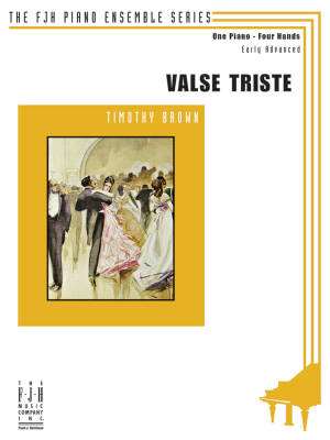 FJH Music Company - Valse Triste - Brown - Piano Duet (1 Piano, 4 Hands) - Sheet Music