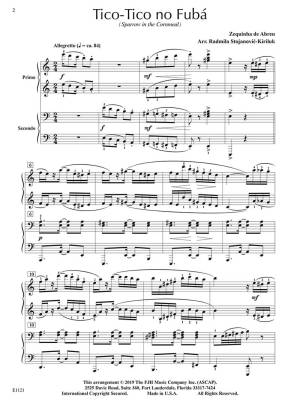 Tico-Tico no Fuba - Abreu/Stojanovic-Kiriluk - Piano Duet (1 Piano, 4 Hands) - Sheet Music