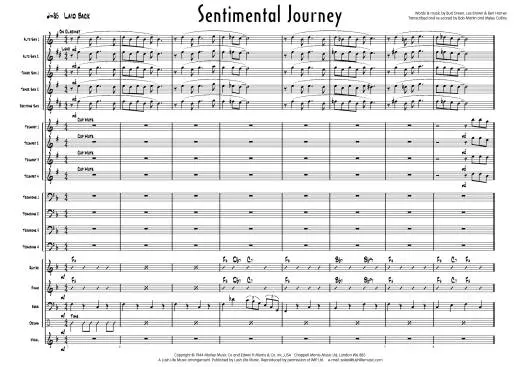 Sentimental Journey - Brown/Martin - Jazz Ensemble/Vocal - Gr. Easy