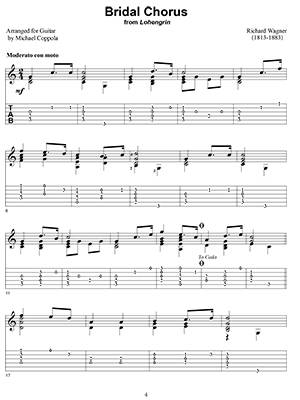 Wedding Music for Pick-Style Guitar - Coppola - Guitar TAB - Book