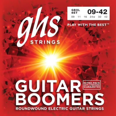 GHS Strings - Cordes de guitare lectrique extra lgres - Boomers 9-42