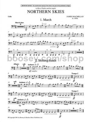 Northern Skies - MacMillan - Cello/Piano - Book