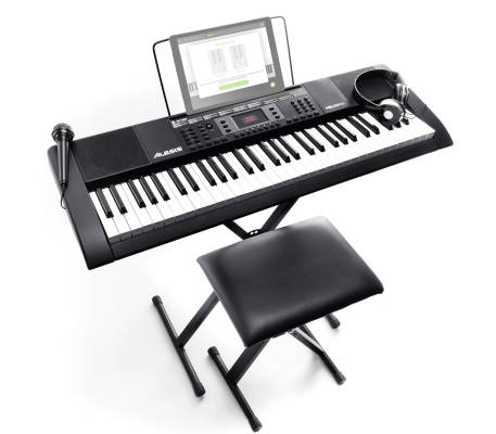 Melody 61 MKII 61-Key Portable Keyboard with Stand, Bench, Headphones and Microphone