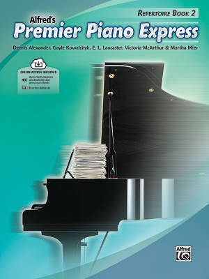 Alfred Publishing - Premier Piano Express, Repertoire Book 2 - Piano - Book/Audio Online