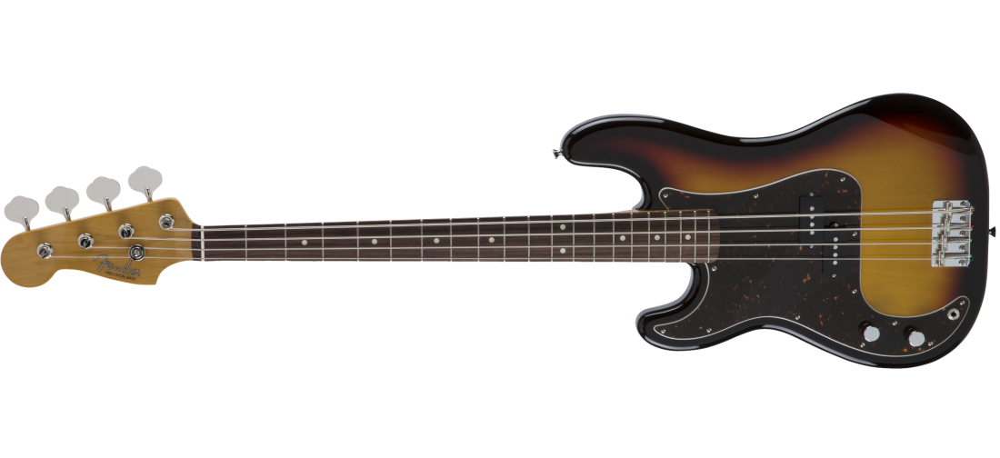3-Colour　In　Long　Japan　Left-Handed　With　Bass　Sunburst　Traditional　60's　Made　Gigbag　McQuade　Fender　Precision