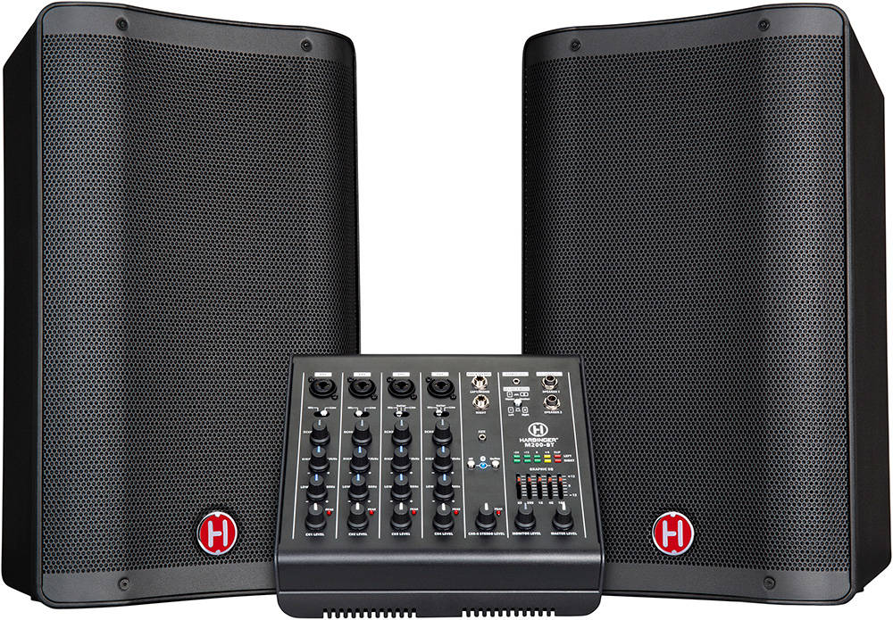 Harbinger Pro Audio M200BT 6Channel, 800W Portable PA System Long