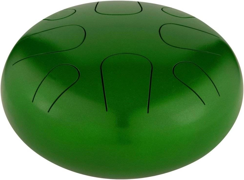 Metal Spirit Series Tongue Drum - 8-Note \'A\' Minor Scale / Green Burst