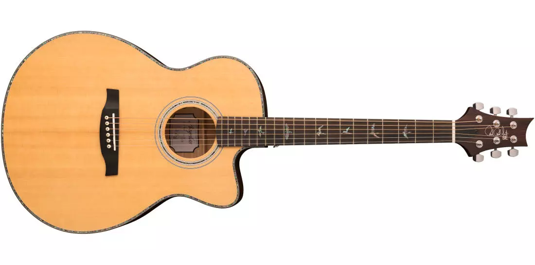 SE A55E Angeles Acoustic/Electric Guitar with Case - Black Gold