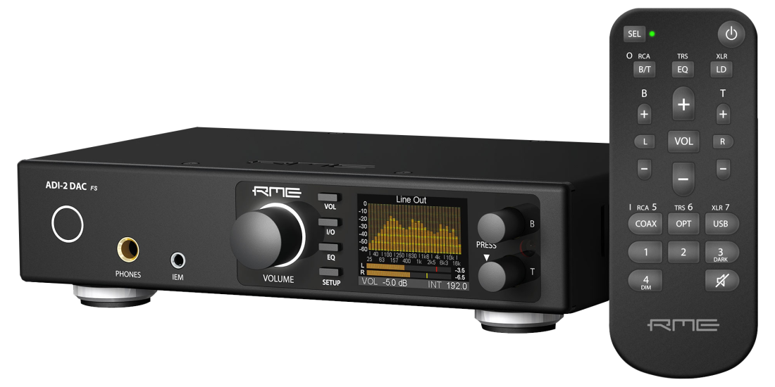 ADI-2 DAC FS Ultra-Fidelity PCM/DSD 768 kHz AD/DA Converter with Remote