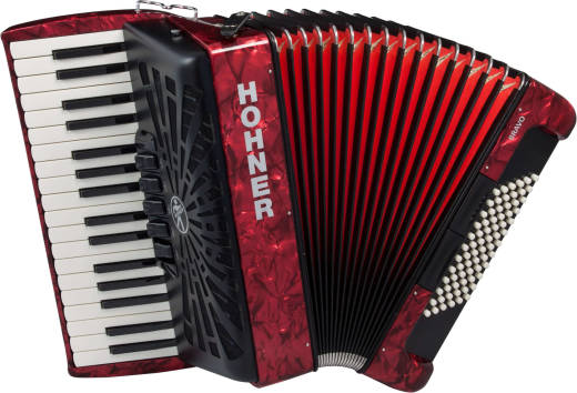 Hohner - Bravo III 72 Piano Accordion - Red