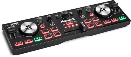 DJ2GO2 Touch Pocket DJ Controller with Capacitive Touch Jog Wheels
