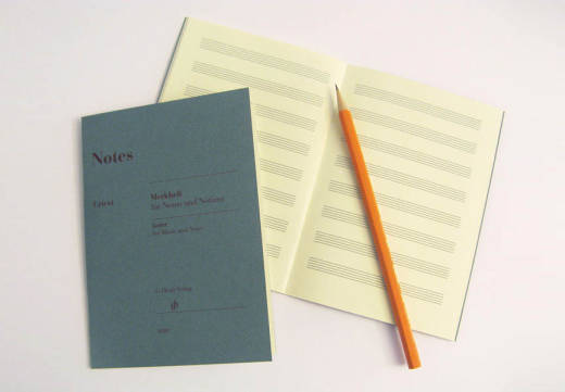 Notes: A Miniature Booklet of 8-Stave Manuscript Paper