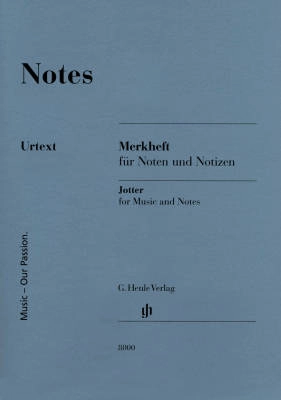 G. Henle Verlag - Notes: A Miniature Booklet of 8-Stave Manuscript Paper