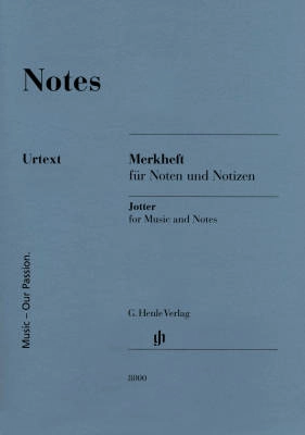 Notes: A Miniature Booklet of 8-Stave Manuscript Paper