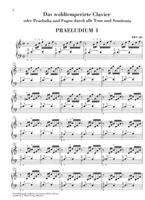 Le Clavier bien tempr Partie I, BWV 846-869 (avec doigt) - Bach/Heinemann/Schiff - Piano - Livre