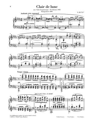 Clair de lune - Debussy/Heinemann/Lesure  - Piano - Book
