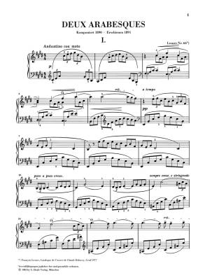 Deux Arabesques - Debussy /Heinemann /Theopold - Piano - Book