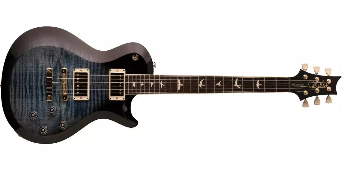 S2 McCarty 594 Singlecut Electric Guitar with Gigbag - Faded Blue Smokeburst
