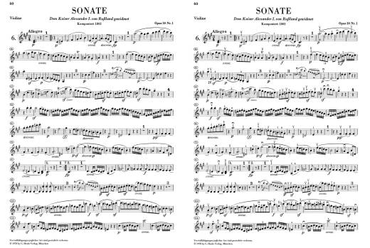 Violin Sonatas, Volume II - Beethoven /Brandenburg /Theopold /Rostal - Violin/Piano - Book