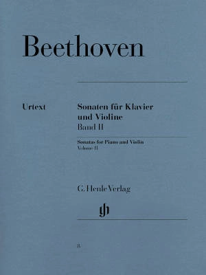 G. Henle Verlag - Violin Sonatas, Volume II - Beethoven /Brandenburg /Theopold /Rostal - Violin/Piano - Book