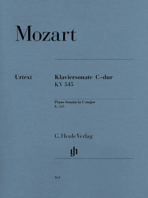 G. Henle Verlag - Piano Sonata C major K. 545 (Facile) - Mozart/Herttrich/Theopold - Piano - Book