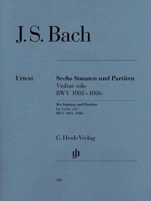 G. Henle Verlag - Sonatas and Partitas BWV 1001-1006 for Violin solo - Bach/Ronnau/Schneiderhan - Violin - Book