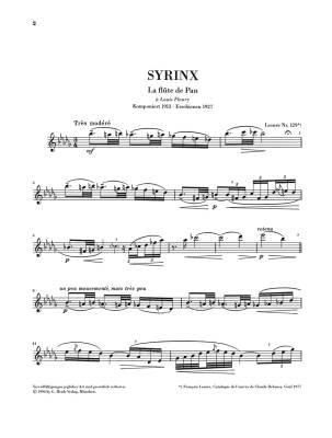 Syrinx - La flute de Pan for Flute solo - Debussy/Heinemann - Sheet Music