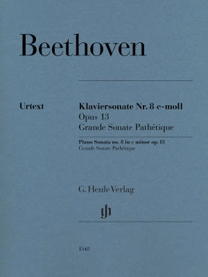 G. Henle Verlag - Piano Sonata no. 8 c minor op. 13 (Grande Sonata Pathetique) - Beethoven/Gertsch/Perahia - Piano - Sheet Music