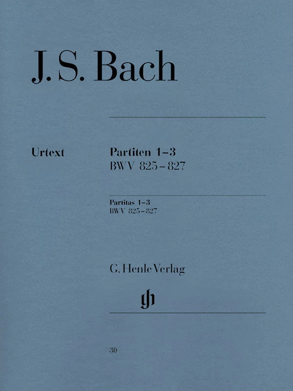 Partitas 1-3, BWV 825-827 - Bach/Steglich/Theopold - Piano - Book