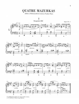Mazurkas - Chopin /Zimmermann /Theopold - Piano - Book