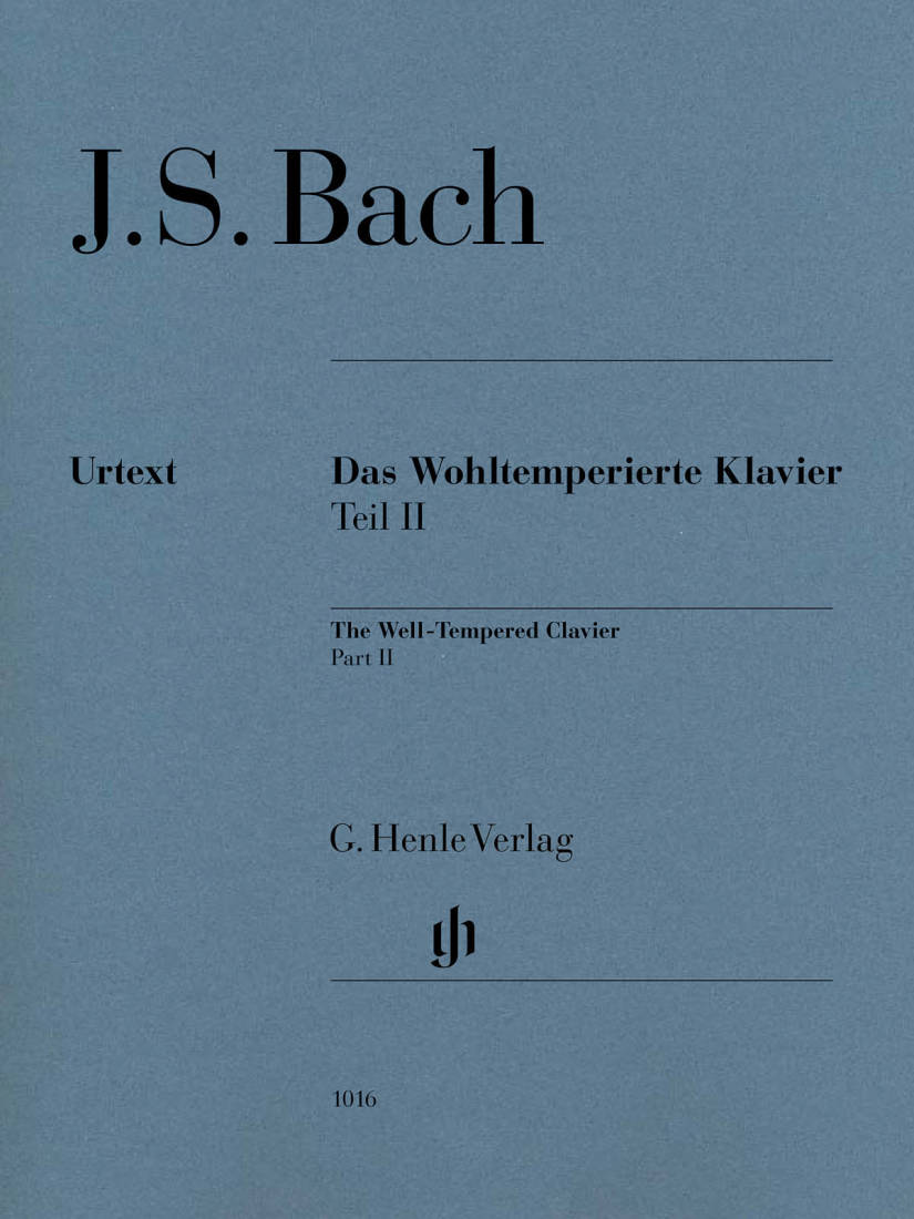 The Well-Tempered Clavier Part II BWV 870-893 (Without Fingering) - Bach/Tomita - Piano - Book