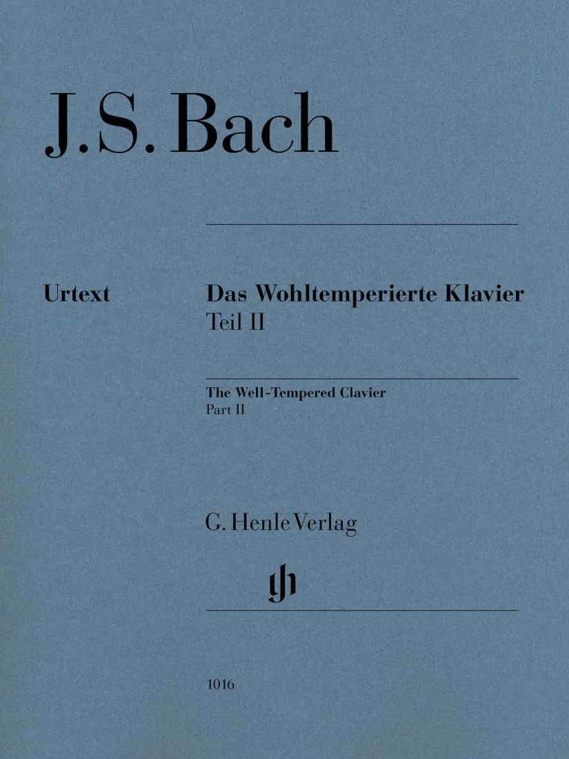 The Well-Tempered Clavier Part II BWV 870-893 (Without Fingering) - Bach/Tomita - Piano - Book