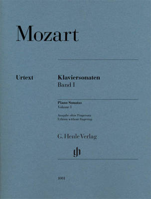 Piano Sonatas, Volume I (Without Fingering) - Mozart/Herttrich - Piano - Book