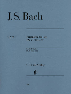 G. Henle Verlag - English Suites BWV 806-811 (With Fingering) - Bach/Steglich/Theopold - Piano - Book