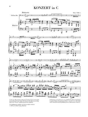 Violoncello Concerto C major Hob. VIIb:1 - Haydn/Gerlach - Cello/Piano - Sheet Music