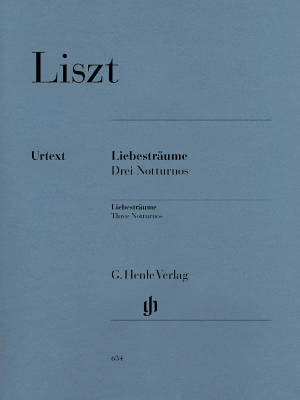 G. Henle Verlag - Liebestraume, 3 Notturnos - Liszt /Heinemann /Schilde - Piano - Book