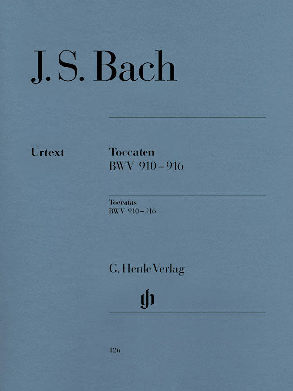 Toccatas BWV 910-916 (With Fingerings) - Bach/Steglich/Theopold - Piano - Book