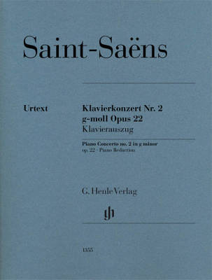 G. Henle Verlag - Piano Concerto no. 2 in g minor op. 22 - Saint-Saens/Jost - Piano/Piano Reduction (2 Pianos, 4 Hands) - Book