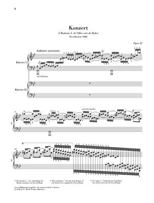 Piano Concerto no. 2 in g minor op. 22 - Saint-Saens/Jost - Piano/Piano Reduction (2 Pianos, 4 Hands) - Book