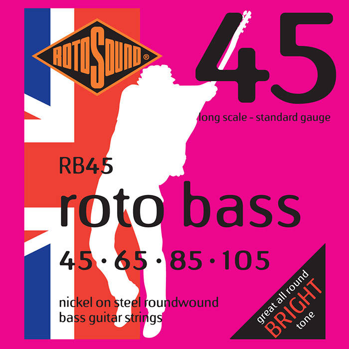 Nickel Unsilked Bass String Set - 45-105