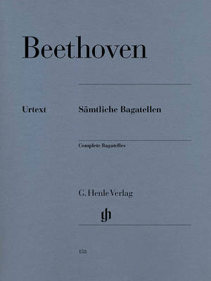 G. Henle Verlag - Complete Bagatelles - Beethoven/Irmer/Lampe - Piano - Book