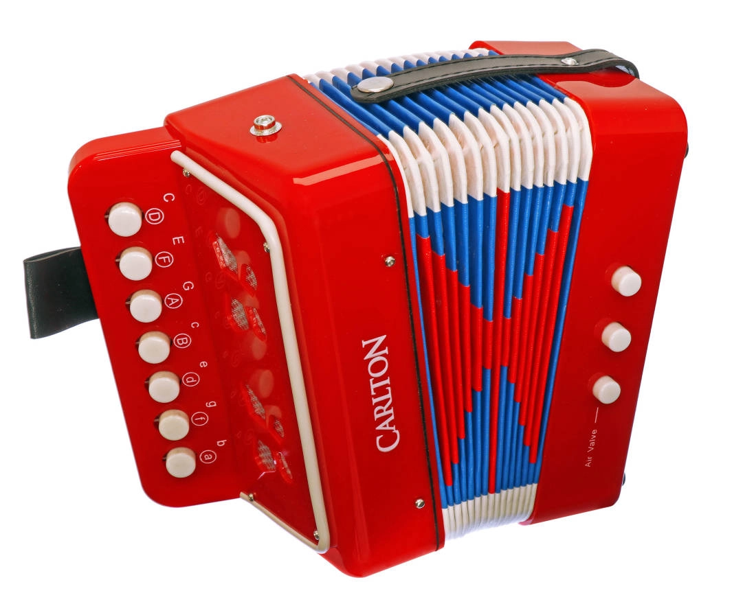 Children\'s Diatonic Button Accordion - Red