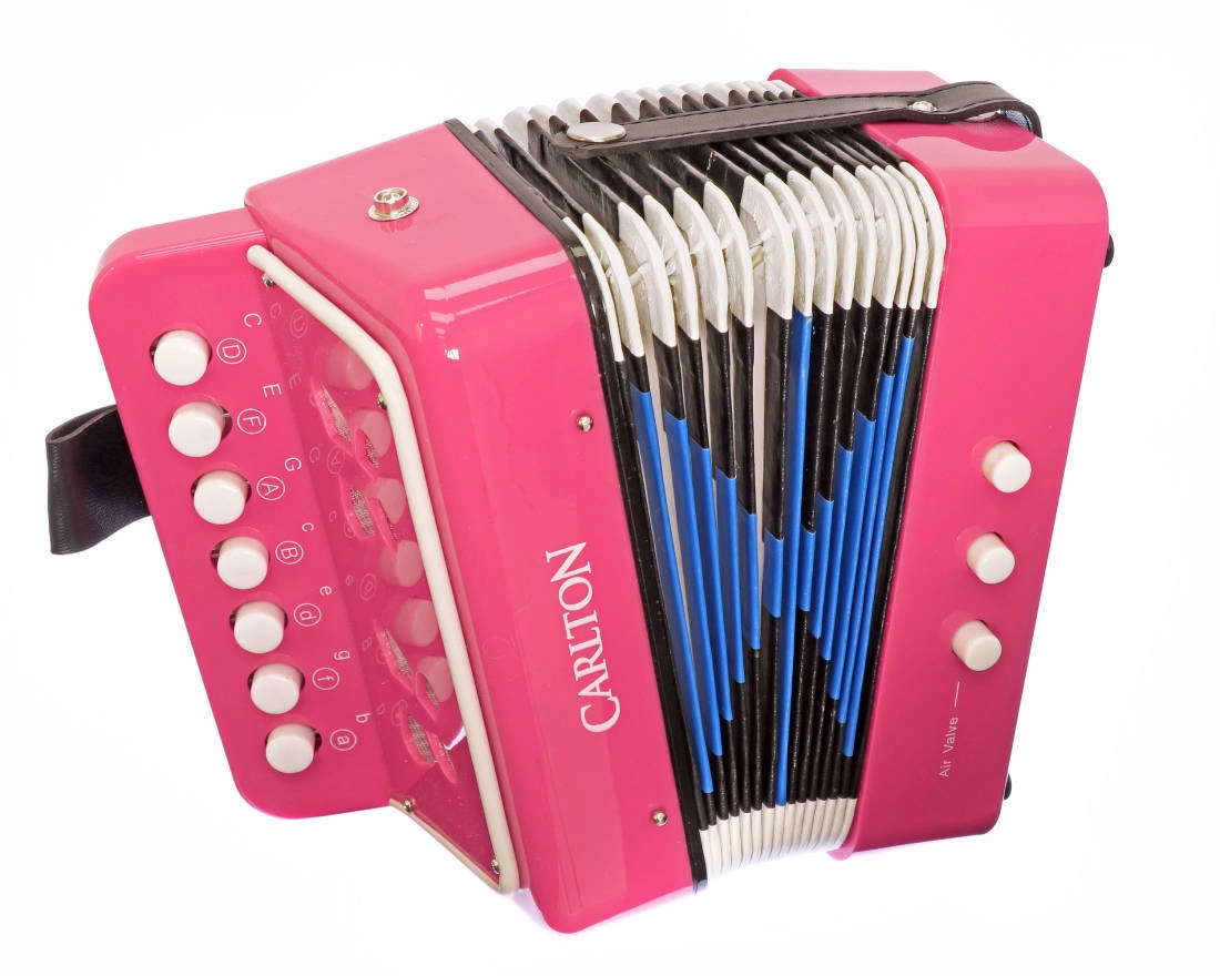 Children\'s Diatonic Button Accordion - Pink