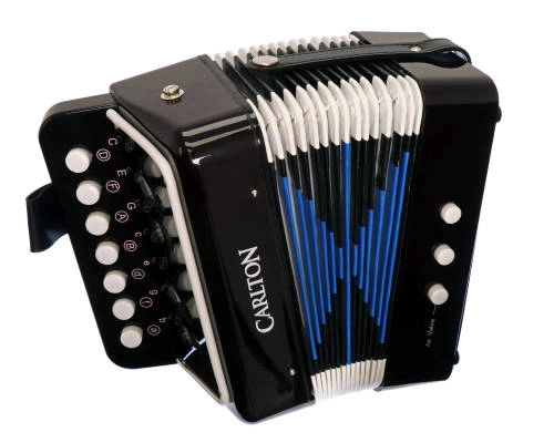 Carlton - Childrens Diatonic Button Accordion - Black