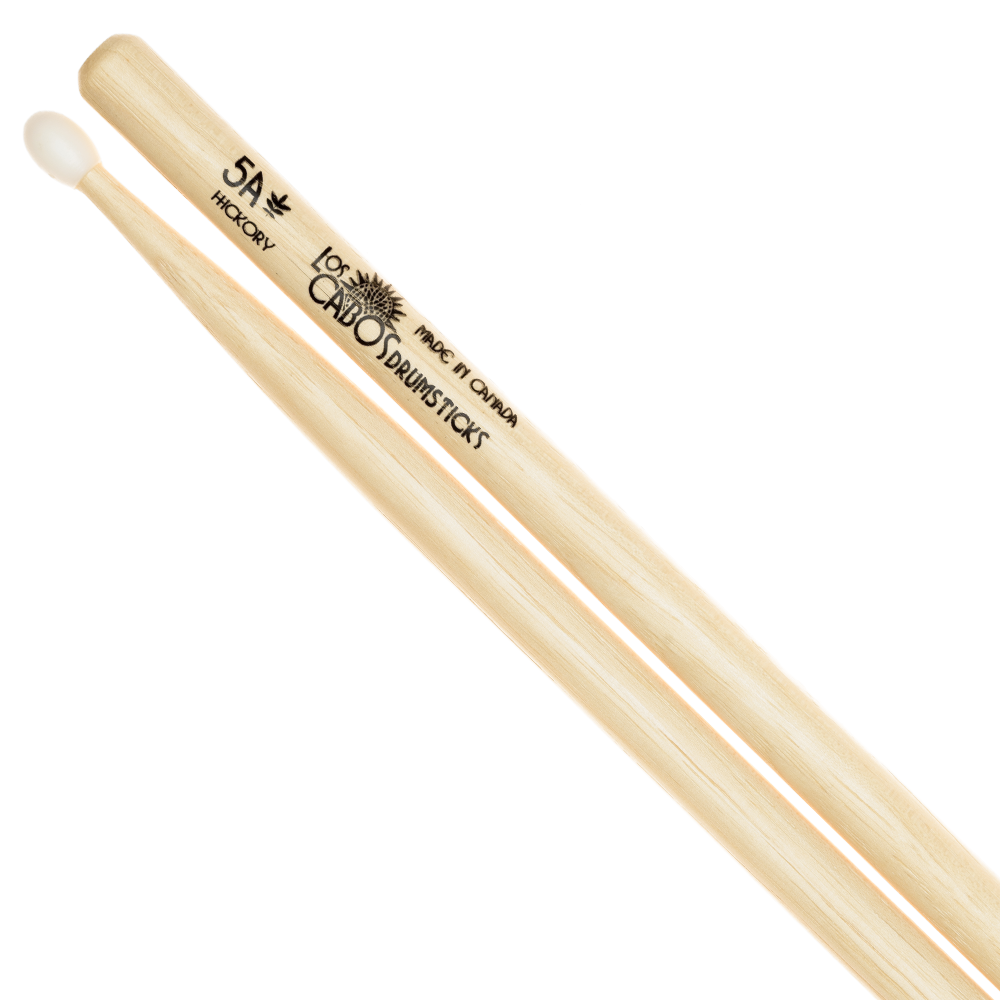 Nylon-Tipped Hickory 5A Drumstick  Made in Canada