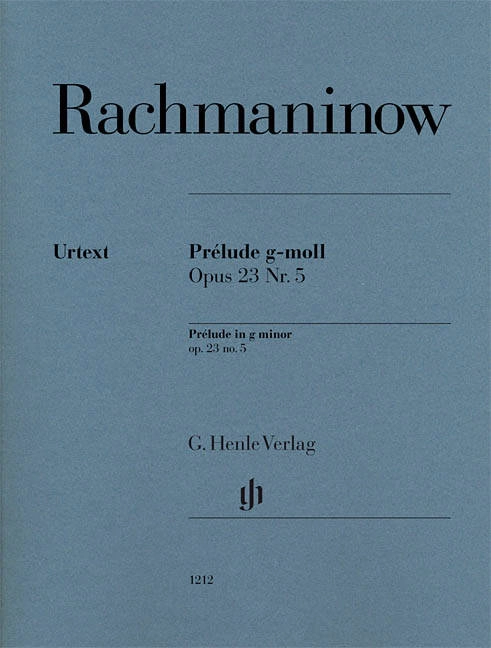 Prelude g minor op. 23 no. 5 - Rachmaninoff /Rahmer /Hamelin - Piano - Sheet Music