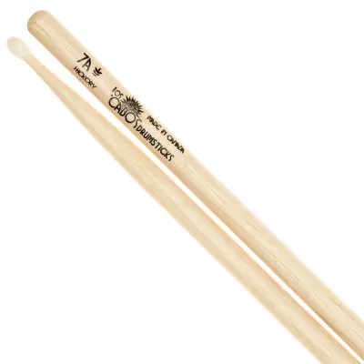 White Hickory Nylon-Tipped 7A Drumstick