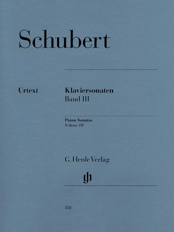 Piano Sonatas, Volume III (Early and Unfinished Sonatas) - Schubert/Badura-Skoda - Piano - Book