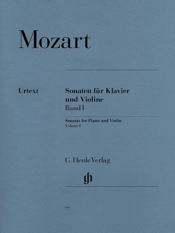 Violin Sonatas, Volume I - Mozart/Seiffert/Rohrig - Violin/Piano - Book